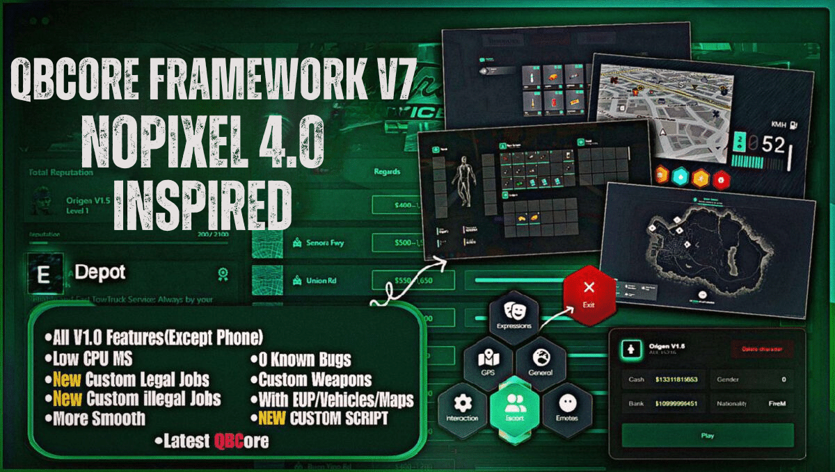 QBCore Framework V7 [NoPixel 4.0]