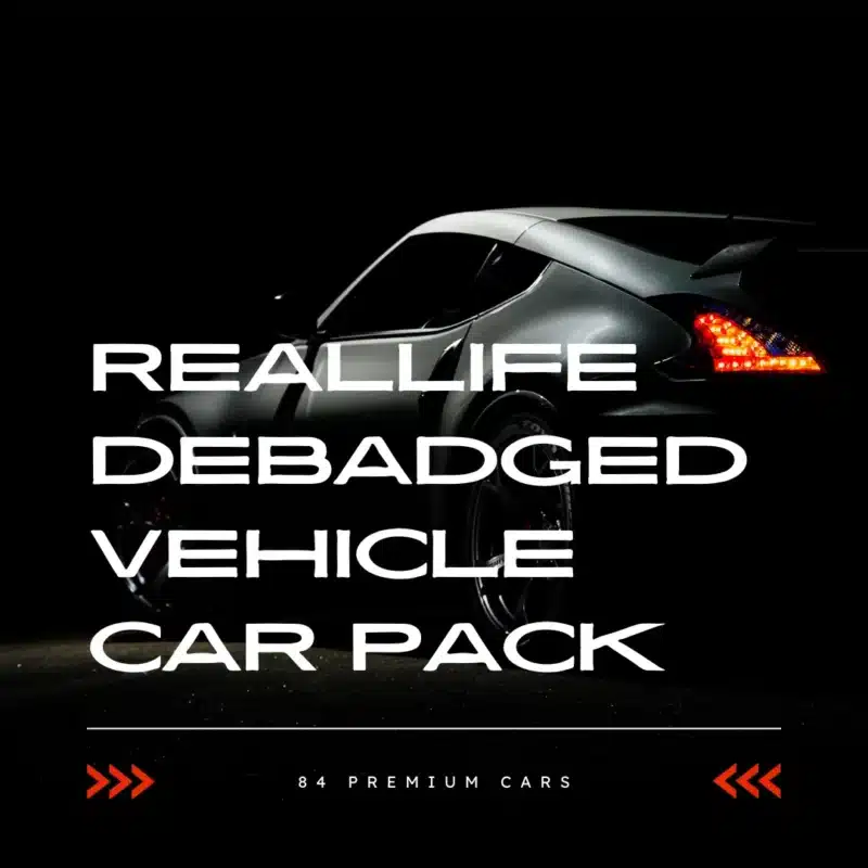 RealLife Debadged Vehicle Car Pack [84 Cars]