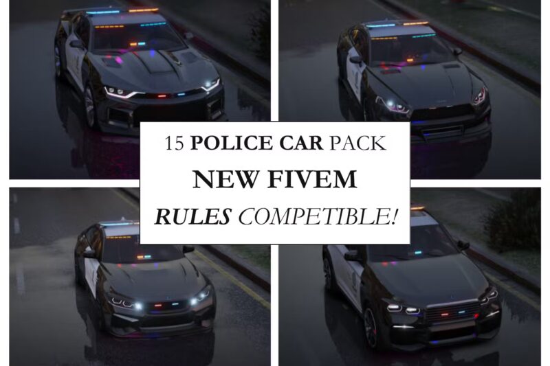 Police Car Pack Lowpoly