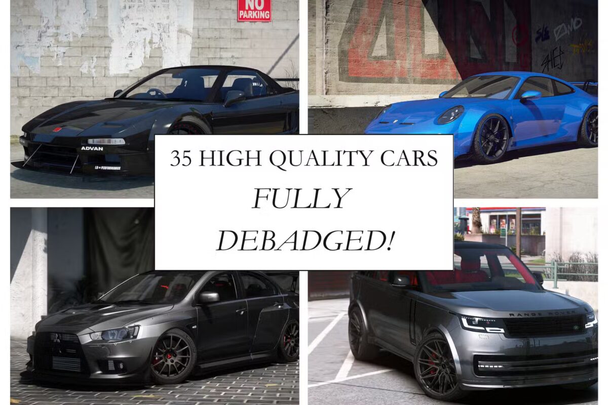 Debadged Car Pack for FiveM [35 Cars]